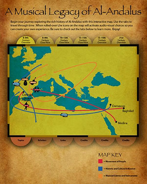 Interactive map design for arts and culture, AfroPop