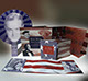 brochure design and invitation package for the Library of Congress Bob Hope permanent exhibition © Andrea LeHeup, Soleil NYC Design