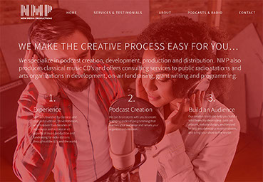 web design for podcasting